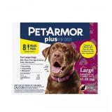 NEW PetArmor Plus Topical Flea and Tick Prevention for Dogs, 8-Month Supply, Large Dogs 45 to 88 lbs.