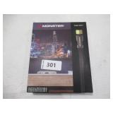 Monster 25-ft Rg6 Black Chrome Coaxial Cable Model #VME20016