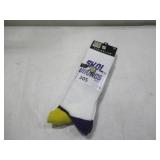 NEW Strideline NFL Minnesota Vikings Adult 2-Pack Crew Socks - M/L