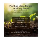 NEW Hit List Purple Top Turnips Seed for 1 Acre Seed Plot Coverage - 6 lb Bag