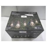 Artika Blaze 20 LED Bulb Outdoor Solar String Lights - 42 Feet - Matte Black