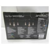 Artika Blaze 20 LED Bulb Outdoor Solar String Lights - 42 Feet - Matte Black
