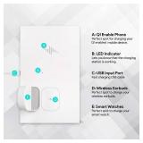 Wasserstein 3-in-1 Wireless Charging Station Compatible with Samsung, Apple, Google and Other Qi-Enabled Devices