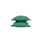 NEW Draper James 2-Pack Solid Ruffle Decorative Pillows - Green