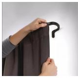 NEW ULoft Blackout Curtain Rod, 60" to 120" - Matte Black