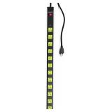 Monster Workshop Heavy-Duty Garage Power Strip Surge Protector - Mountable Heavy-Duty Wide-Spaced 12 Grounded AC Outlets with 6 ft Plug Chord- 1800 Joules
