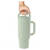 NEW Ello Port 40-oz. Stainless Steel Tumbler with Handle, 2-Pack, Dahlia Glow and Sage