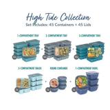 NEW Bentgo Prep 90-Piece Food Storage Set - High Tide Collection