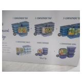 NEW Bentgo Prep 90-Piece Food Storage Set - High Tide Collection