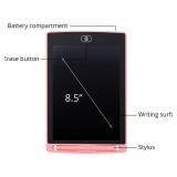 Dartwood LCD Writing Tablet - 8.5 Inch Colorful Electronic Doodle Board and Drawing Pad for Kids (Pink)