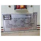 Tool Shop 7" Tile Cutting Machine