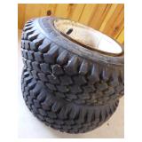 2 Carlisle Tires on Rims