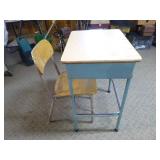 Vintage School Desk with Chair