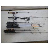 Ice Fishing Poles and 3 Reels