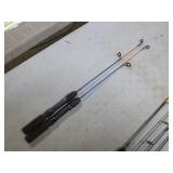 Ice Fishing Poles and 3 Reels