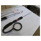 Ice Fishing Poles and a Reel