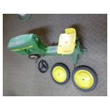 Vintage John Deere Metal Pedal Ride-On Tractor
