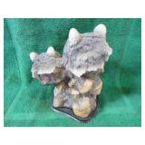 3 Wolf Figurines