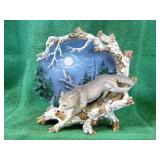 5 Wolf Figurines