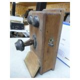 Antique Wall-Mounted Hand-Crank Telephone