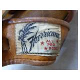 4 Old Baseball Gloves