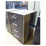 2 4-Drawer File Cabinets