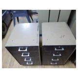 2 4-Drawer File Cabinets