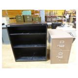 Book Shelf and 2-Drawer File Cabinet
