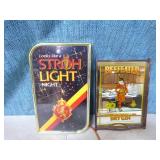 Stroh Light and Beefeater Bar Signs
