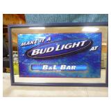 2 Bud Light Mirror Signs