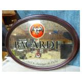 Bacardi and Miller Genuine Draft Mirror Sign