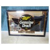 Bacardi and Miller Genuine Draft Mirror Sign