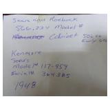 Vintage Kenmore Sewing Machine in Cabinet