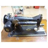 Vintage Singer Sewing Machine in Cabinet