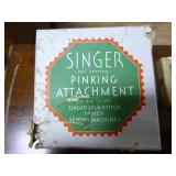 Vintage Singer Sewing Machine in Cabinet