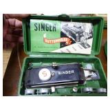 Vintage Singer Sewing Machine in Cabinet