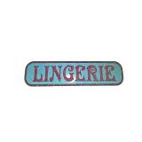 Wood Lingerie Sign 24x6