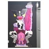 Large Wood Cutout Cow Art 89x48x3/4