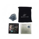 Celestine (also known as Celestite) mineral cluster/ Icy blue color.