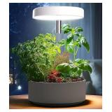 WaterRebirth 3.5 inch LED Grow Light for Indoor Plants, Full Spectrum Halo Plant Light with 3/9/12H Auto Timer, 10-Level Dimmable, Height Adjustable for Tall Plants