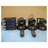 (3) Vaddio RoboSHOT 12E HDBT IP Camera Systems, Vaddio Interface / Extension Systems and (2) Remotes