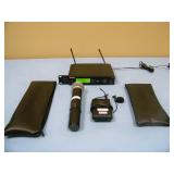 Shure SLX4 Professional Wireless Receiver with SLX-1 Wireless Bodypack Transmitter, Shure SM58 Handheld Microphone / Mic, Lapel / Lavalier Mic and (2) Shure Soft-Sided Cases