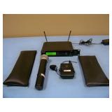 Shure SLX4 Professional Wireless Receiver with SLX-1 Wireless Bodypack Transmitter, Shure SM58 Handheld Microphone / Mic with SLX2, Lapel / Lavalier Mic and (2) Shure Soft-Sided Cases