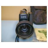 (1) Vintage 1970's Canon Canosound 514XL-S Super 8 Sound Movie Camera with Microphone / Mic Accessories and (1) Polaroid Now PRD009095 Analog Instant Camera