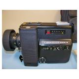 (1) Vintage 1970's Canon Canosound 514XL-S Super 8 Sound Movie Camera with Microphone / Mic Accessories and (1) Polaroid Now PRD009095 Analog Instant Camera