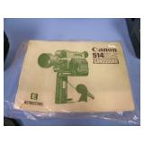 (1) Vintage 1970's Canon Canosound 514XL-S Super 8 Sound Movie Camera with Microphone / Mic Accessories and (1) Polaroid Now PRD009095 Analog Instant Camera