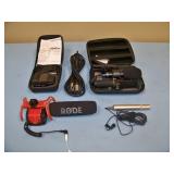 Sony Miniature Omnidirectional Lavalier Mic / Microphone, Rode ENG Camera Mic, MOVO Camera Mic