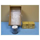 (200+) CD-R's and Clear Plastic CD/DVD Cases - NEW IN BOXES