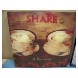 'Share' and 'Dream' Artwork on Canvas