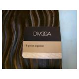 Miscellaneous lot with Panasonic Field Jacket, Adjustable Cargo Net (NEW), Tarp (NEW), 6-Pocket Organizer, Carry Bag and (2) Branded Stocking Caps